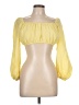 Kourt Yellow 3/4 Sleeve Blouse Size L - photo 1