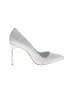 Manolo Blahnik Metallic Silver Glitter Pumps Size EU 39 1/2 - photo 1