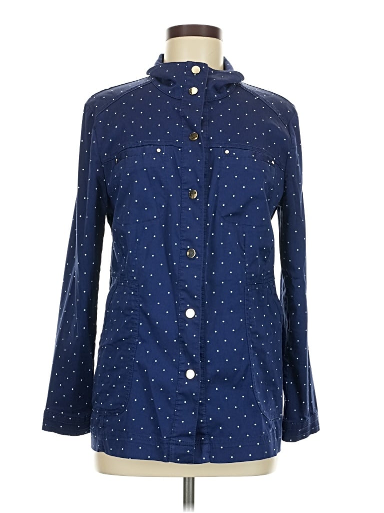 Pre-owned Chico's Raincoat In Blue