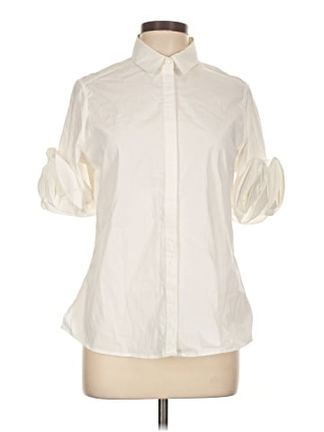 Anne Fontaine 3/4 Sleeve Button-Down Shirt (view 1)