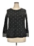 Le Lis Polka Dots Black Pullover Sweater Size XXL - photo 1
