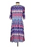 Chico's Print Blue Casual Dress Size XS (00) - photo 2