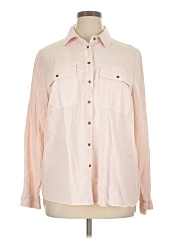 Lane Bryant Long Sleeve Button-Down Shirt (view 1)
