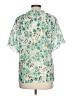Allegra K 100% Polyester Tropical Green Short Sleeve Blouse Size L - photo 2