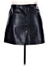 Gap Solid Black Faux Leather Skirt Size 16 - photo 2