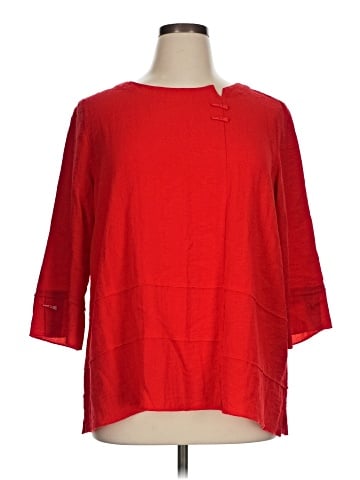 MULTIPLES 3/4 Sleeve Blouse (view 1)