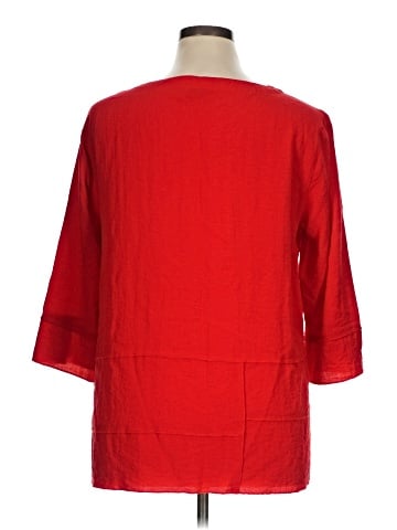 MULTIPLES 3/4 Sleeve Blouse (view 2)