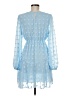 Unbranded 100% Polyester Polka Dots Blue Casual Dress Size M - photo 2