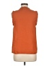 ModCloth 100% Polyester Orange Sleeveless Blouse Size M - photo 2