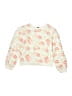 Cynthia Rowley TJX Floral Ivory Sweatshirt Size 10 - 12 - photo 1