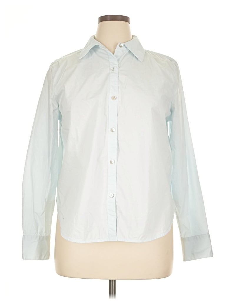 Pre-owned Cynthia Rowley Long Sleeve Button Down Shirt In White