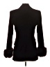 Zara 100% Polyester Black Coat Size XS - photo 2