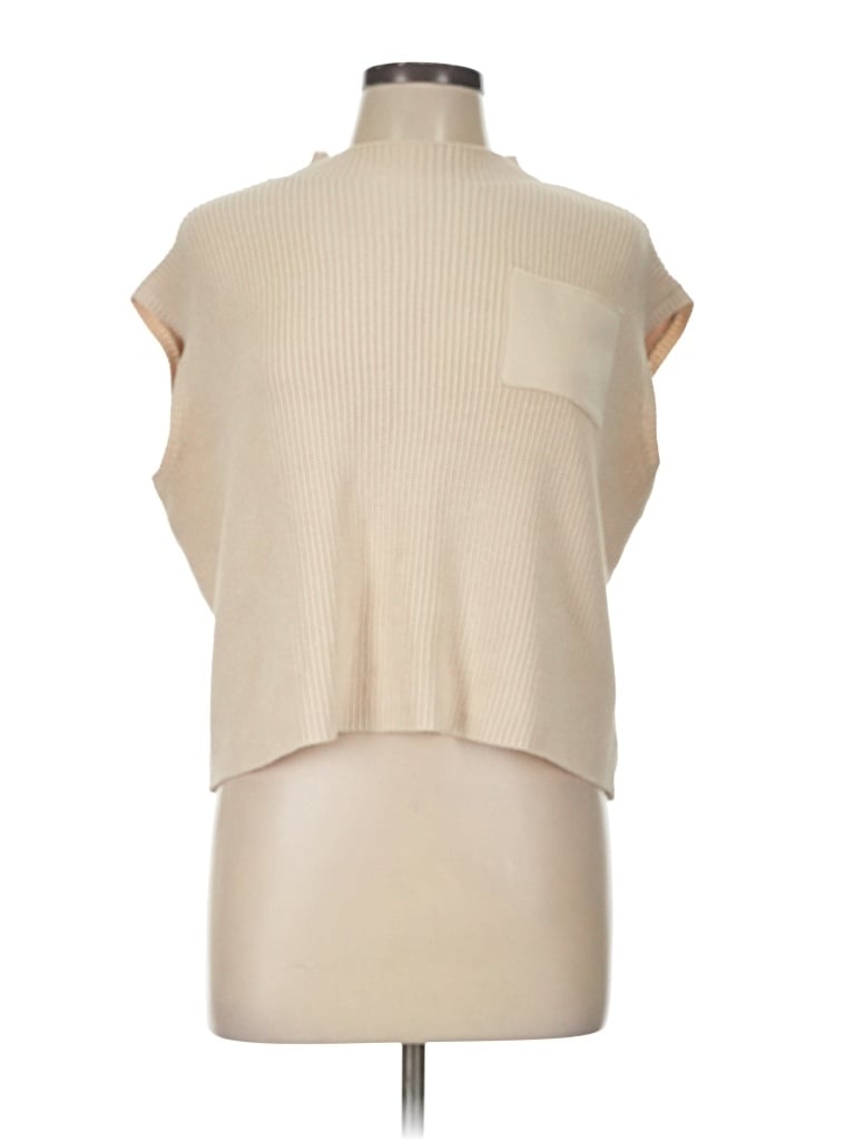 Pre-owned Fashion Sweater Vest In Tan