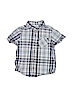 Joe Fresh 100% Cotton Light Blue Short Sleeve Button-Down Shirt Size 4 - photo 1