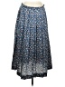J. McLaughlin 100% Polyester Paisley Blue Casual Skirt Size 8 - photo 1