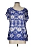 Chico's Blue Short Sleeve T-Shirt Size Lg (2) - photo 1