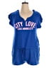 Material Girl Blue Romper Size XL - photo 1
