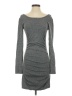 Express Solid Gray Casual Dress Size S - photo 1