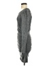 Express Solid Gray Casual Dress Size S - photo 5