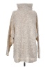 Free People Metallic Tan Turtleneck Sweater Size S - photo 1