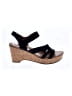 Naturalizer 100% Leather Black Wedges Size 10 1/2 - photo 1