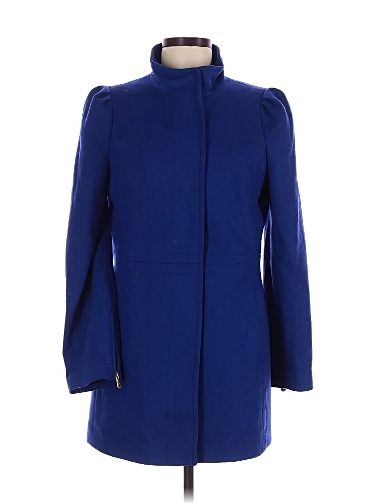 Pre-owned Banana Republic Wool Coat In Blue