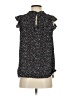 Ann Taylor LOFT Floral Black Sleeveless Blouse Size S - photo 2