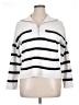 Laundry by Shelli Segal Stripes White Pullover Sweater Size XL - photo 1