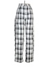 DAZY 100% Polyester Plaid Silver Casual Pants Size M - photo 1