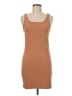 Unbranded Solid Tan Casual Dress Size M (estimated) - photo 1