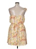A. Byer 100% Polyester Floral Yellow Cocktail Dress Size XL - photo 2