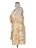 A. Byer 100% Polyester Floral Yellow Cocktail Dress Size XL - photo 5