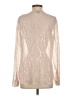 W by Worth Metallic Ivory Long Sleeve Silk Top Size P (petite) - photo 2
