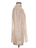 W by Worth Metallic Ivory Long Sleeve Silk Top Size P (petite) - photo 4