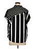 Shein Stripes Black Short Sleeve Blouse Size 12 - photo 1
