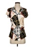 Unbranded Brown Short Sleeve Blouse Size S - photo 1