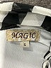 Magic 100% Polyester Stripes Gray Casual Dress Size S - photo 7