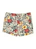 Ann Taylor LOFT Floral Ivory Shorts Size 00 - photo 1