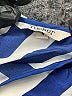Tucker 100% Silk Stripes Blue Short Sleeve Silk Top Size S - photo 7