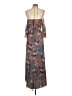 Intermix Gray Casual Dress Size P (petite) - photo 2