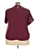 Unbranded 100% Polyester Burgundy Short Sleeve Blouse Size 3X - photo 2