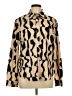 Shein Animal Print Tan Long Sleeve Blouse Size L - photo 1