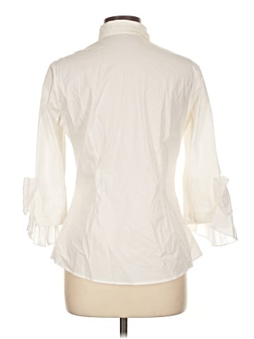 Anne Fontaine 3/4 Sleeve Button-Down Shirt (view 2)