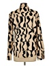 Shein Animal Print Tan Long Sleeve Blouse Size L - photo 2