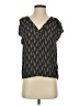 H&M Conscious 100% Polyester Black Short Sleeve Blouse Size 4 - photo 1