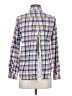Isabella Sinclair 100% Cotton Plaid Blue Long Sleeve Button-Down Shirt Size XS - photo 2