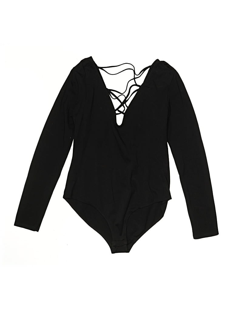 Pre-owned Forever 21 Bodysuit In Black