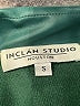 Inclán Studio 100% Polyurethane Green Short Sleeve Blouse Size S - photo 7