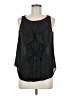 Elle 100% Polyester Black Sleeveless Blouse Size M - photo 1