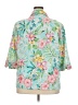Allison Daley 100% Polyester Tropical Teal 3/4 Sleeve Blouse Size 18 - photo 2